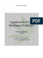 Legalización de La Marihuana