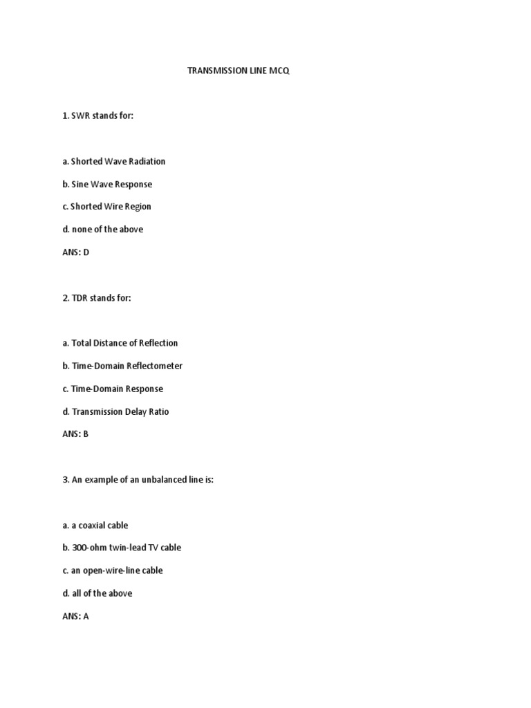 Trans PDF 2 | PDF | Transmission Line | Coaxial Cable