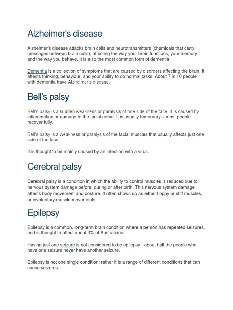 Alzheimer's Disease: Dementia | PDF | Neuron | Epilepsy