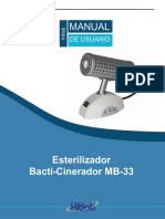 Manual Esterilizador - Bacti-Cinerador MB-33 PDF