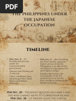The Philippines Under The Japanese Occupation