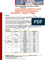 Informe de Emergencia #799 - 13nov2019 - Explosión Volcánica Afecta A Los Departamentos de Moquegua Arequipa Tacna y Puno