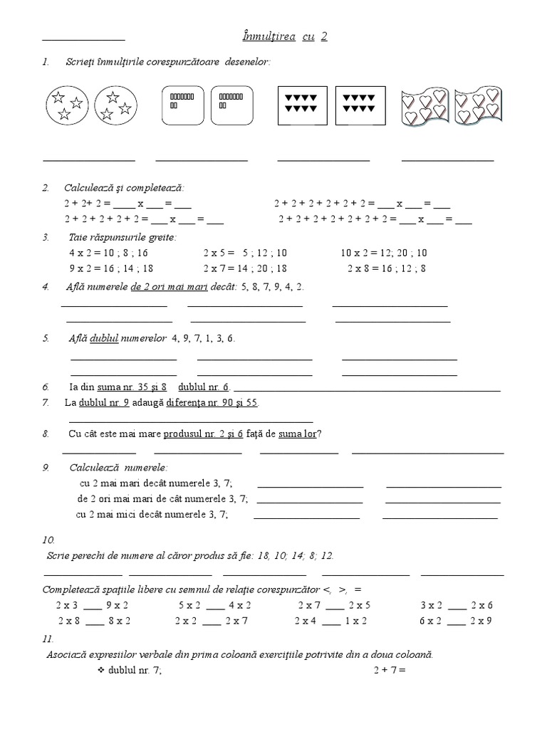 Inmultirea Cu 2 | PDF