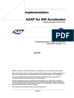 BW/HR Implementation BW/HR Implementation ASAP For BW Accelerator ASAP For BW Accelerator