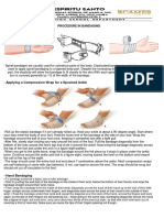 Simple Spiral Bandage:: Procedure in Bandaging