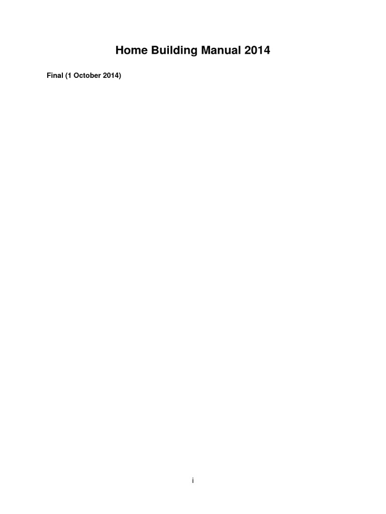 Home Building Manual 2014 Final Oct G1 PDF | PDF | Geotechnical