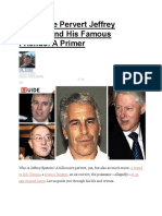 Billionaire Pervert Jeffrey Epstein and His Famous Friends: A Primer