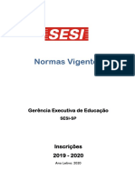 Normas Vigentes 2020 - SESI-SP