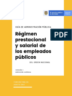 Guía de Administración Pública - Régimen Prestacional y Salarial de Los Empleados Públicos Del Orden Nacional - Versión 3 - Agosto 2019 PDF