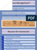 Inventory Management?: Inventory:-Any Idle Resources That Can Be Pot To Some Future Use