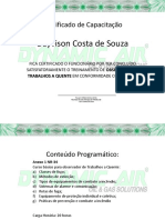 Certificado Observador de Trabalho A Quente - Dayvison Costa de Souza