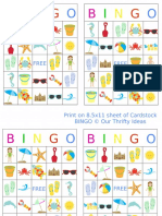 Summer BINGO PDF