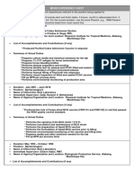 CS Form No. 212 Attachment - Form