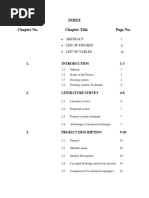 Index Chapter No. Chapter Title Page No