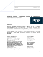 Nch2251-1994 Aislación Térmica - Resistencia térmica de materiales y elementos de construcción.pdf
