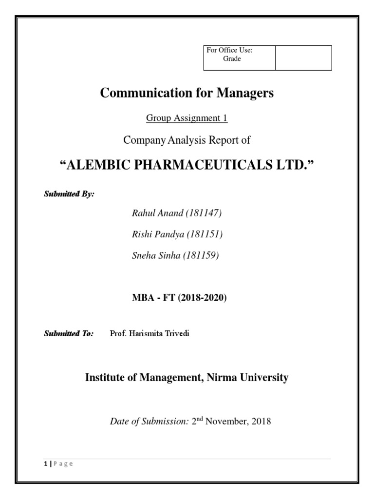 Alembic Pharmaceuticals Product Overview | PDF | Book Value | Expense
