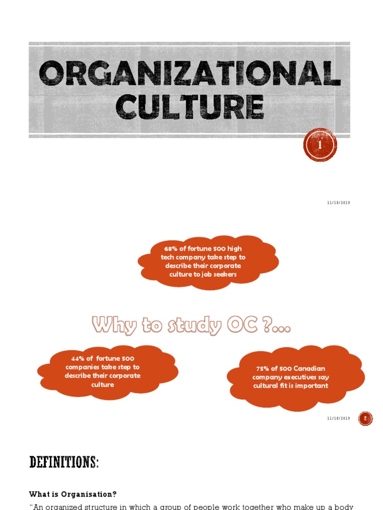 Understanding Organizational Culture | PDF | Organizational Culture ...