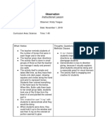 Observation Form-Sci 1