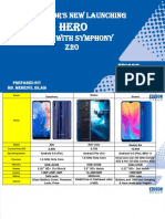 Competitor's New Launching Model With Symphony z20: Prepared By: Md. Mehedul Islam