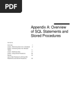 Appendix A - Writing SQL Statements and Stored Procedures