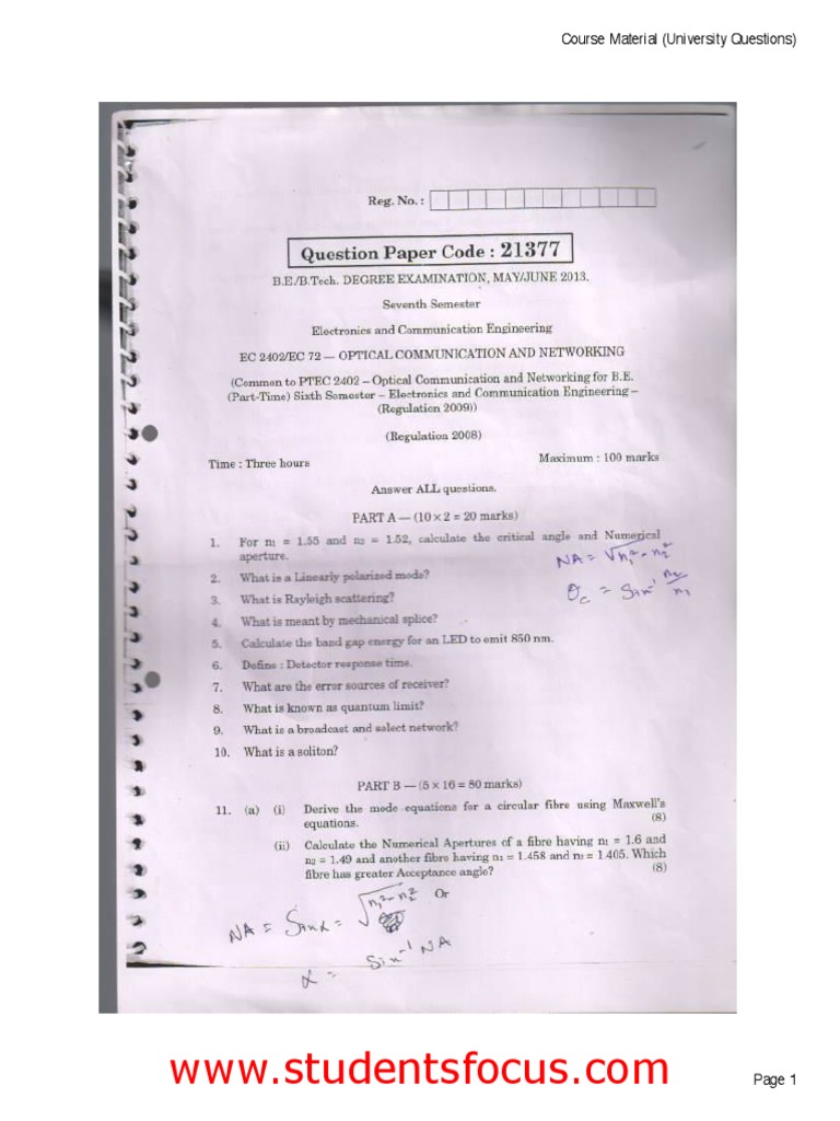 University Course Material Guide | PDF