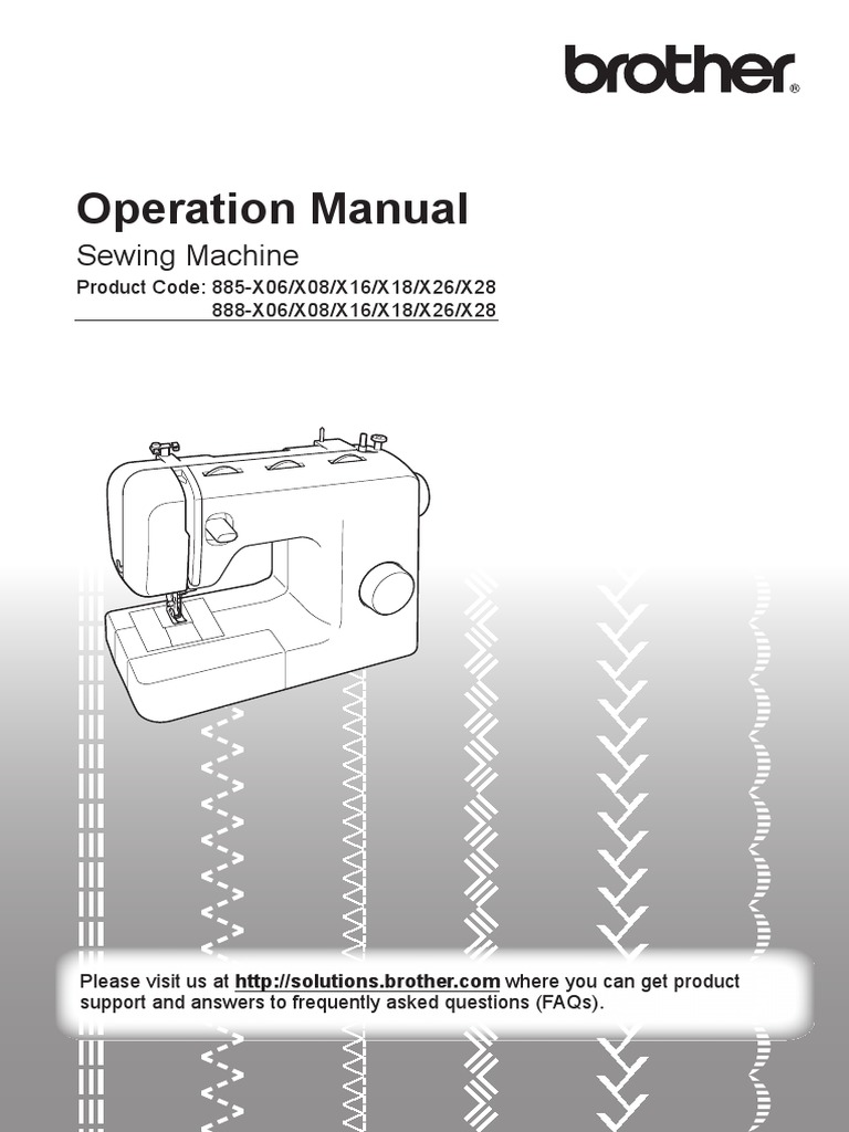 Brother GS2700 UserManual PDF Sewing Machine Manufactured Goods
