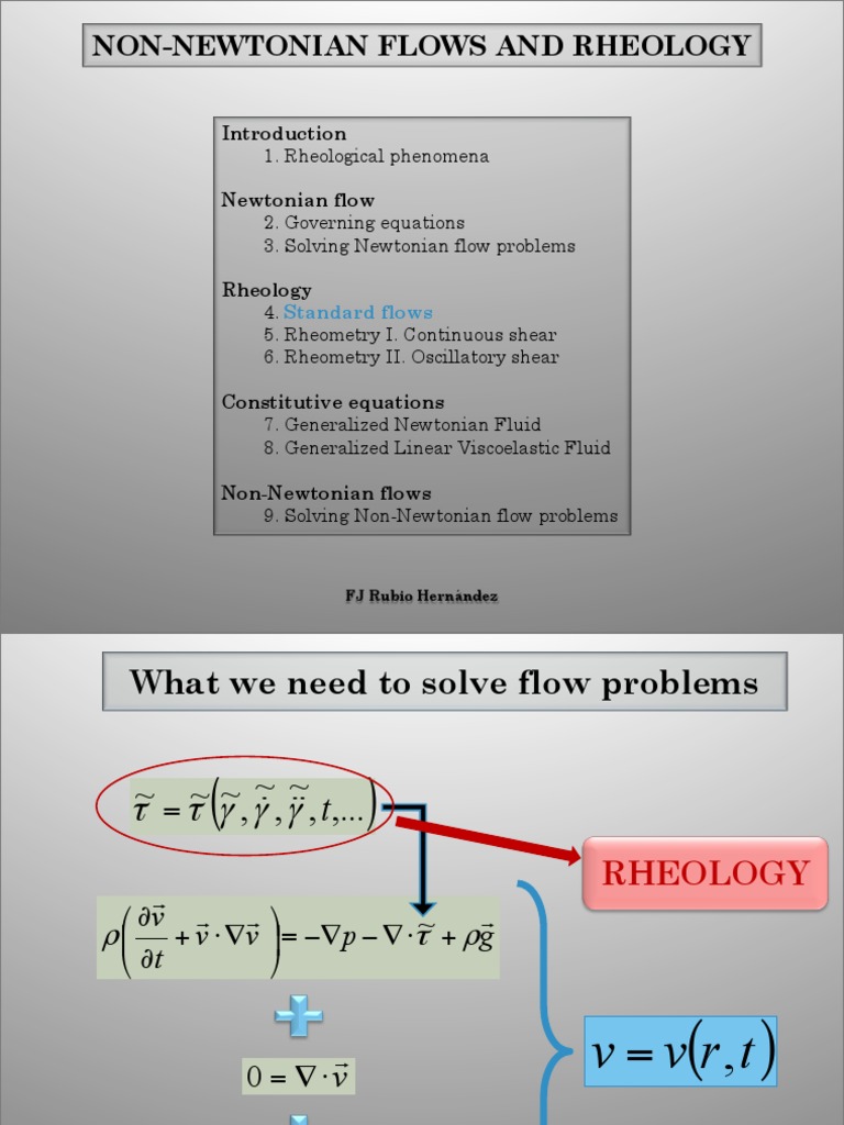 Non-Newtonian Flows and Rheology | PDF | Rheology | Fluid Dynamics