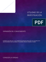 Utilidad de La Investigación