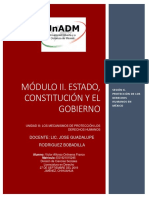 Módulo Ii. Estado, Constitución Y El Gobierno: Docente: Lic. Jose Guadalupe Rodriguez Bobadilla