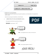 1er. Año - ALG - Guía 8 - Grado Absoluto y Grado R