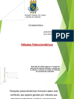 Análise potenciométrica de titulações ácido-base