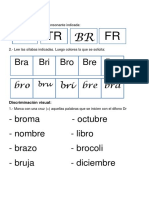 Lectura oral y discriminación visual con sonidos BR