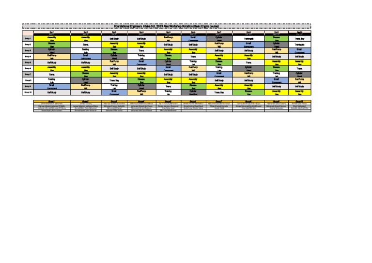 Foundational Engineers Workshop Schedule | PDF | Engine Technology ...