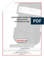 Diaphragm Accumulator Installation, Operation & Care: R2: NOVEMBER 2017