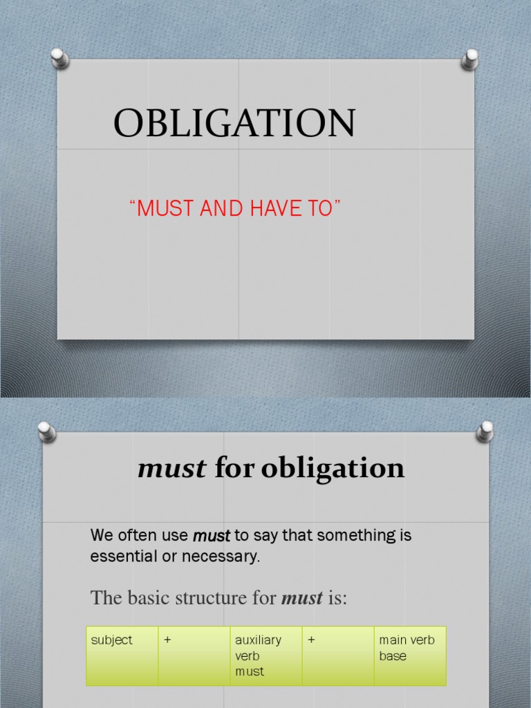 Obligation | PDF