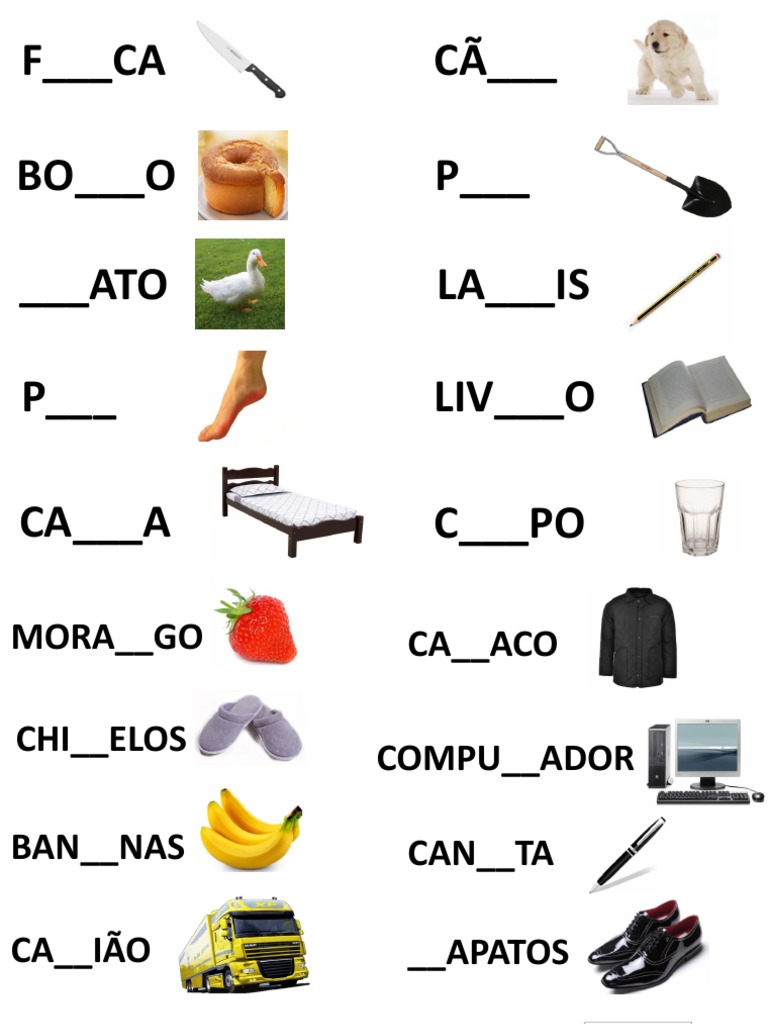 Completa As Palavras | PDF