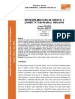 Informal Housing in Greece: A Quantitative Spatial Analysis: Serafeim POLYZOS Dionysios MINETOS