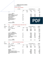 COSTOS UNITARIOS - ESTRUCTURAS