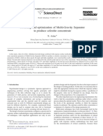 Modeling and Optimization of Multi-Gravity Separator PDF