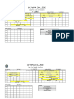 Class Time Table CHO