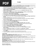 Swathi PL - SQL Developer Resume