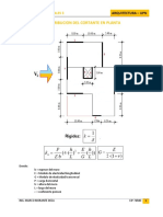 Distribución cortante planta edificio oficinas