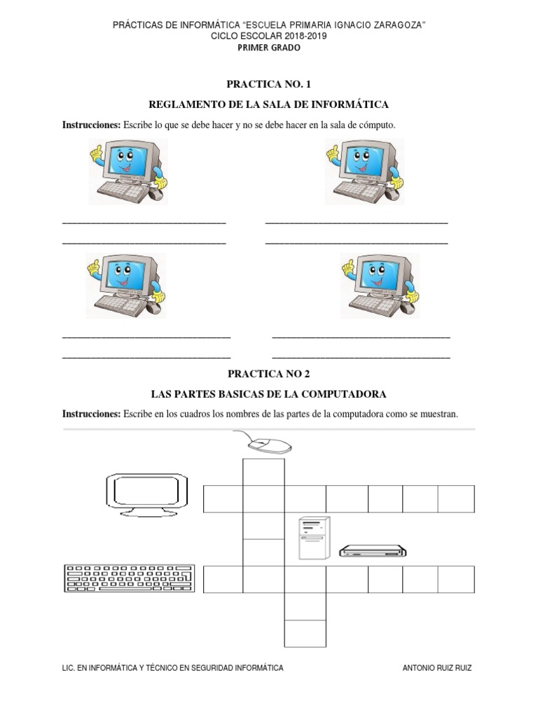 Practicas Primero | PDF | Hardware de la computadora | Áreas de informática