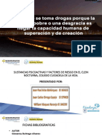 Sustancias Psicoactivas y Factores de Riesgo en El Clein Nocturna, Colegio Cuidadela de La Vida.