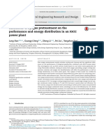 In Uences of Syngas Pretreatment On The Performance and Energy Distribution in An Igcc Power Plant