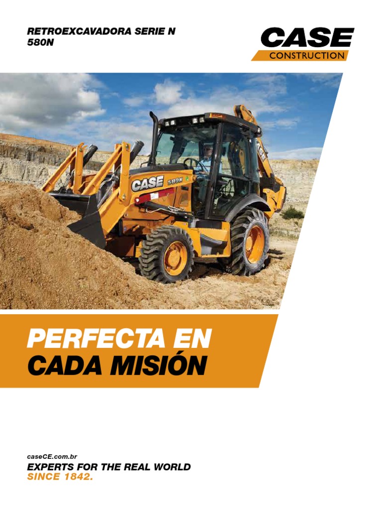 Retroexcavadora Case 580N: Innovaciones y Rendimiento | PDF