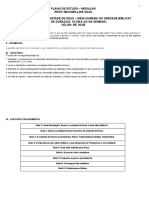 Plano de Curso - Estudos Bíblicos Prf. Macswillins.