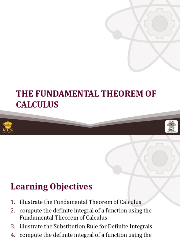 Fundamental Theorem of Calculus Explained | PDF | Integral | Calculus