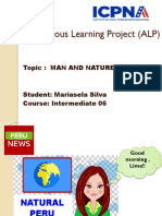 Autonomous Learning Project (ALP) : Topic: Man and Nature