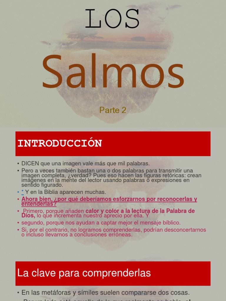Figuras Retóricas en los Salmos | PDF | Salmos | Metáfora
